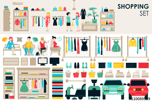 mall clipart clothes shopping