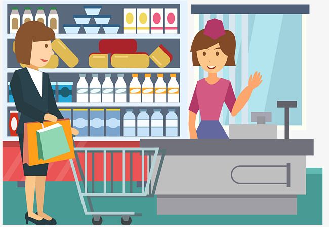 Image result for supermarket. Mall clipart counter