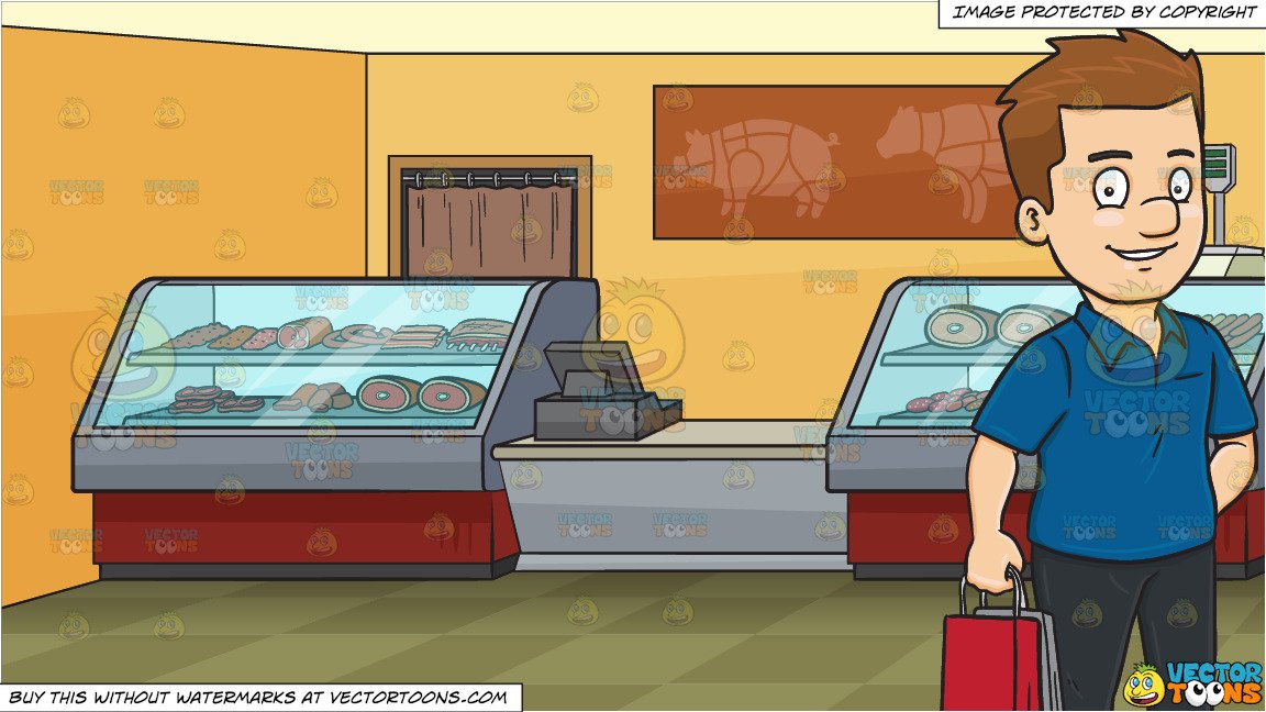 A man looking satisfied. Mall clipart local shop