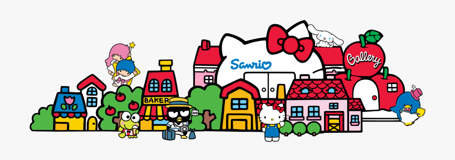 Hello kitty cliparts cartoons. Mall clipart local shop