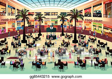 mall clipart mall food court