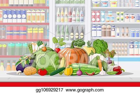 mall clipart vegetable store