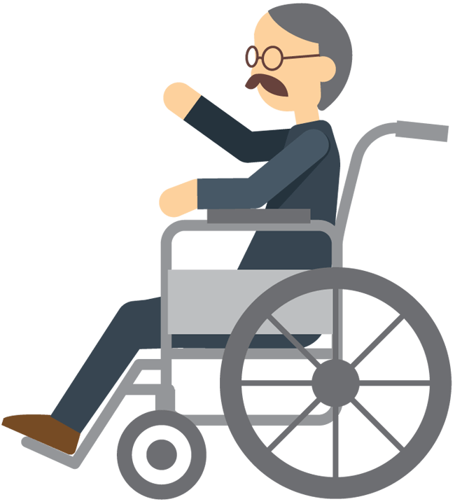 man clipart wheelchair