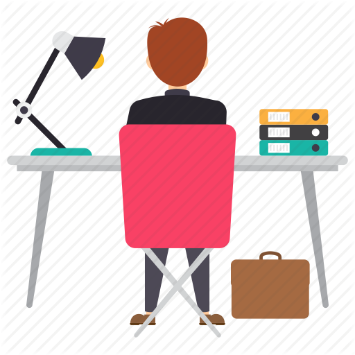 Manager clipart manager desk.  in different posses