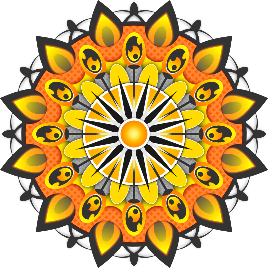 mandala clipart blank