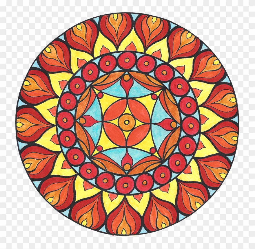 mandala clipart circle middle