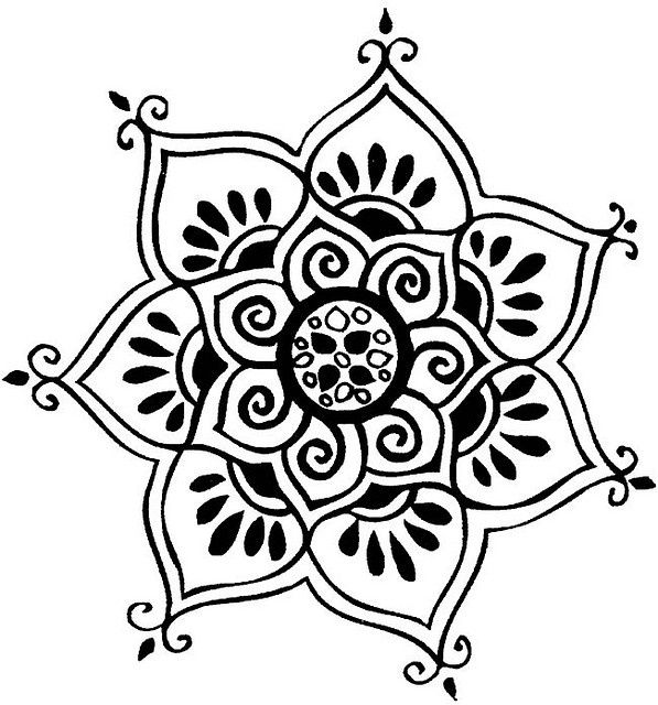 Drawing free download best. Mandala clipart cool easy