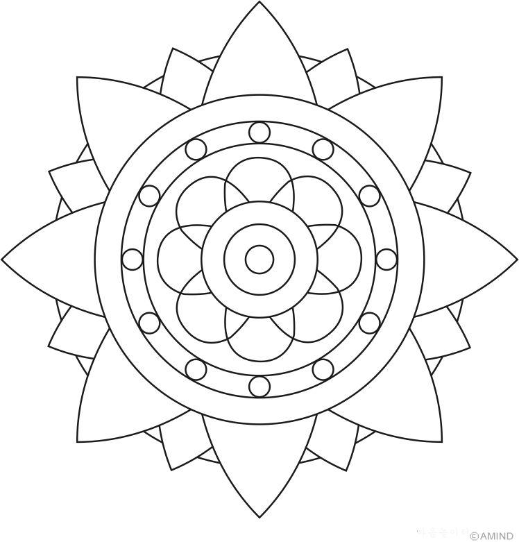 Mandala clipart cool easy. Free printable designs download