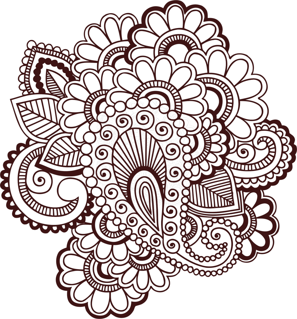 Tattoo beauty . Mandala clipart henna