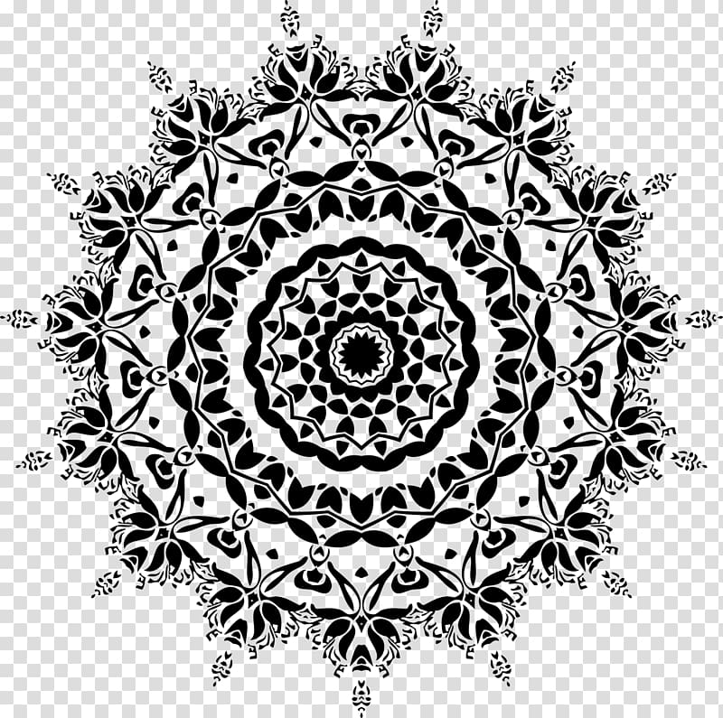 Mandala clipart lace. Social media boarder transparent