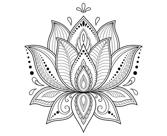Free Free 92 Lotus Flower Mandala Svg SVG PNG EPS DXF File