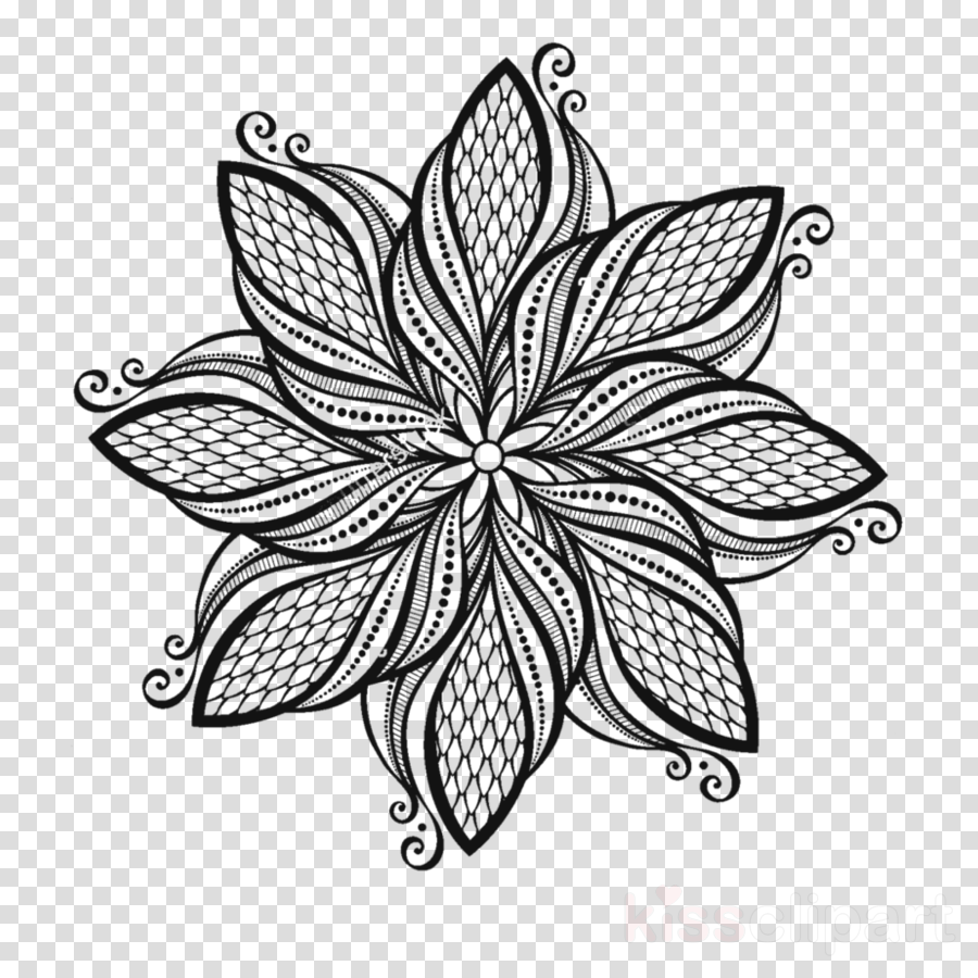 Free Free 176 Mandala Sunflower Svg Black And White SVG PNG EPS DXF File