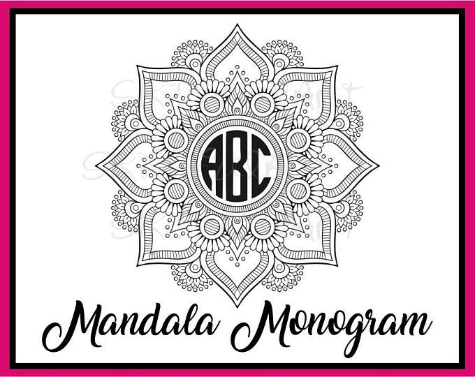 Download Mandala clipart monogram, Mandala monogram Transparent ...