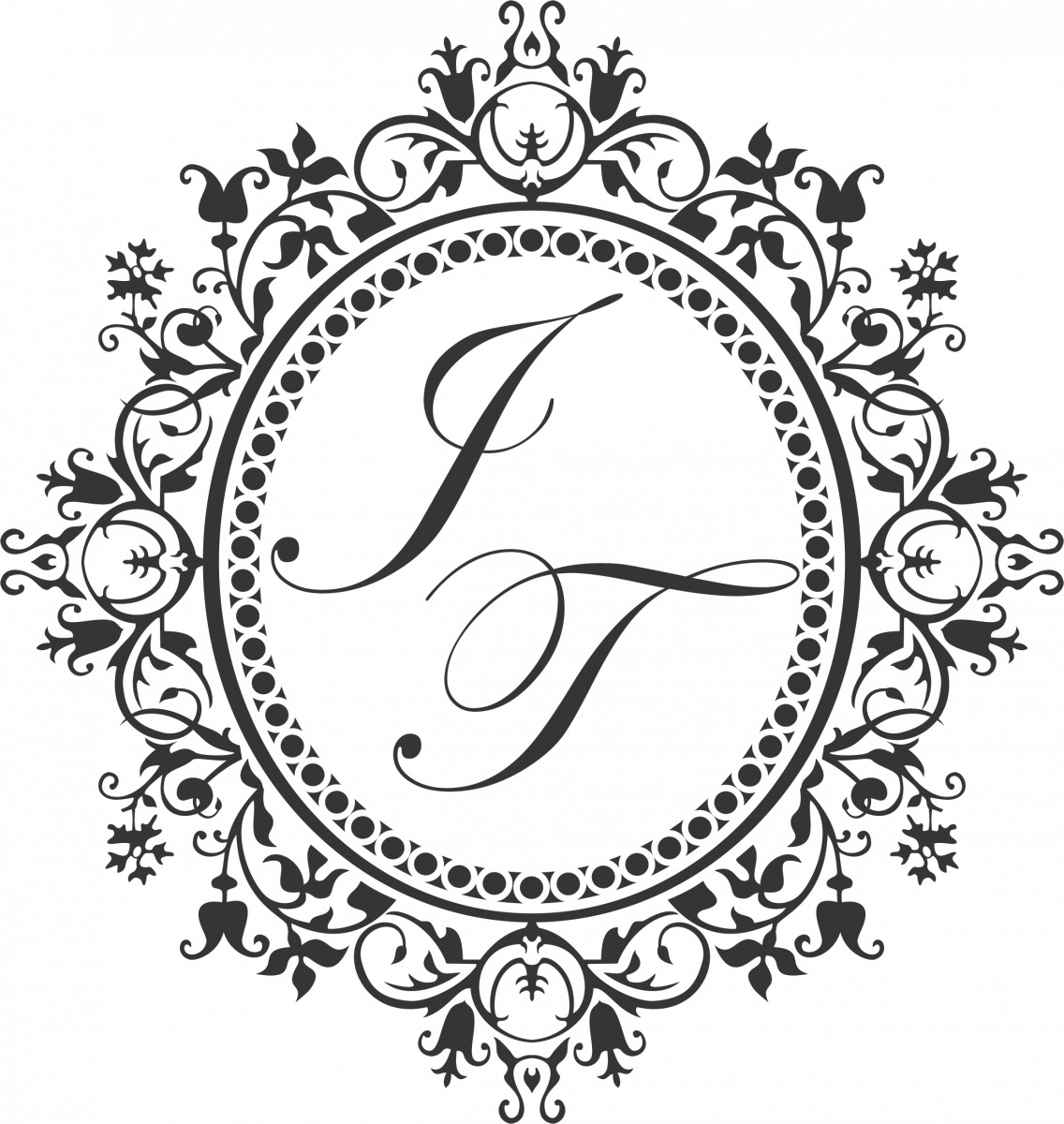 mandala clipart monogram