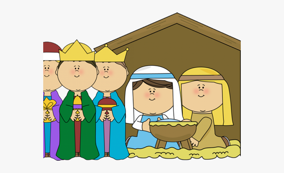 Manger clipart children's. Cute nativity cliparts children