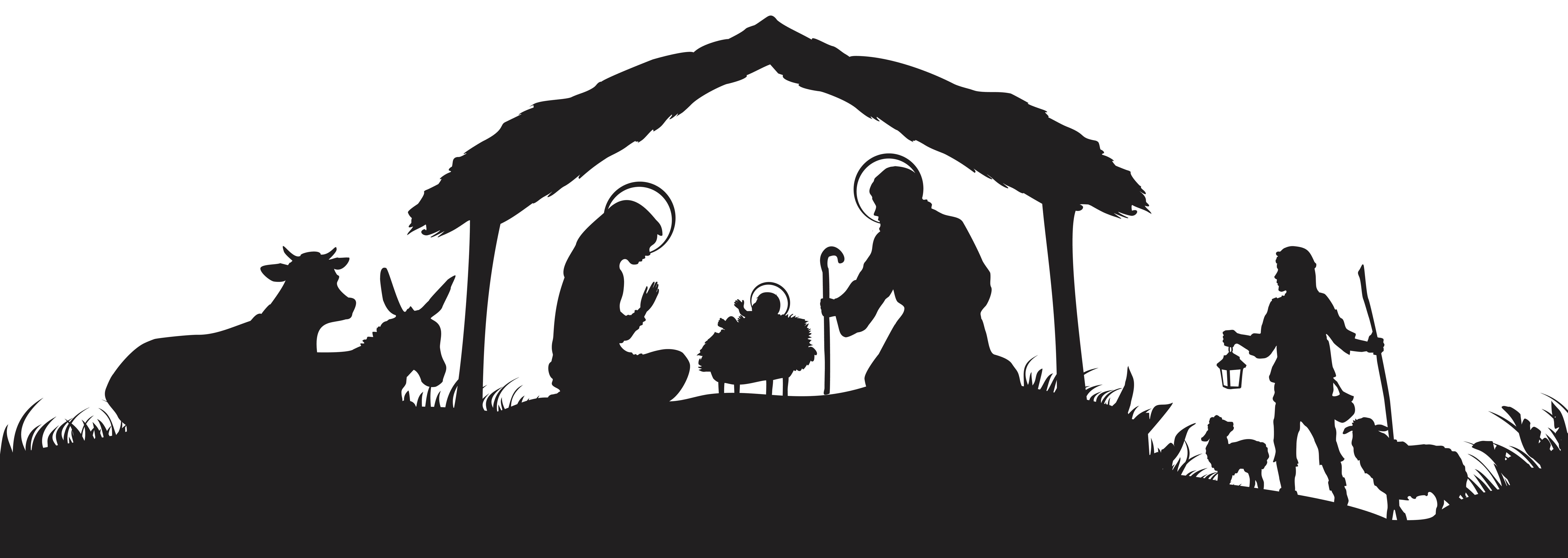 manger clipart christmas day service