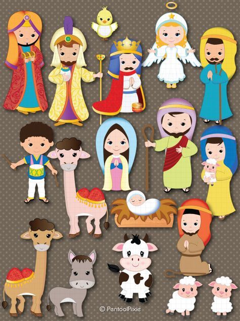 Manger clipart natividad. Nativity clip art christmas