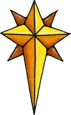 Jesus in a free. Manger clipart star