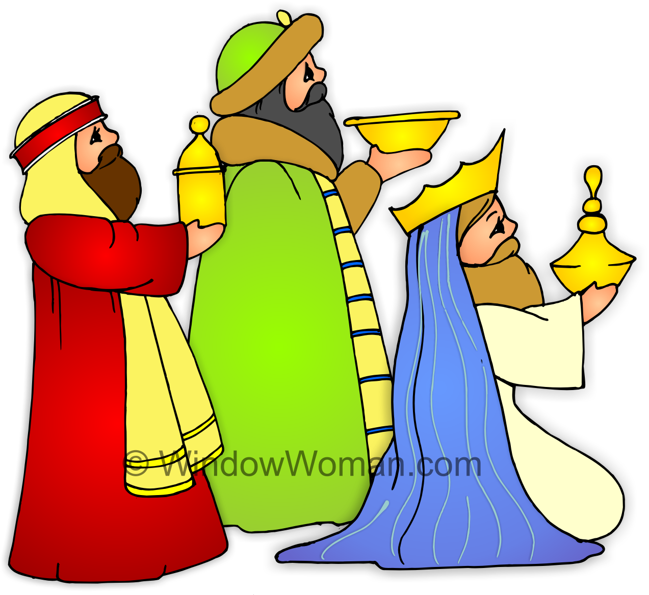 manger clipart three wise man