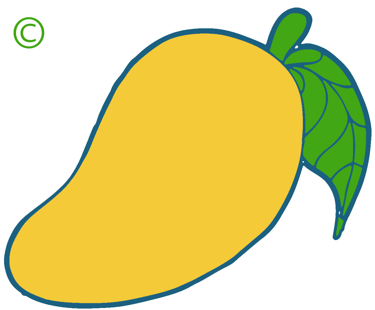 clipart fruit mango