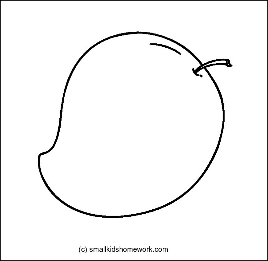 mango clipart diagram