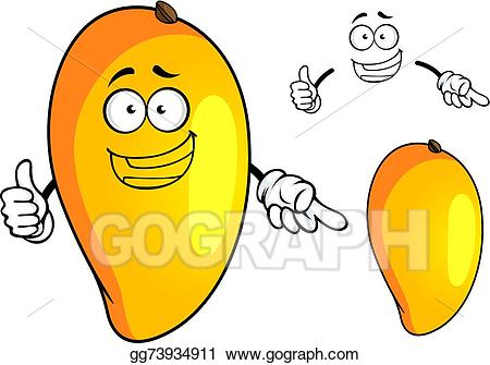 mango clipart fruit character