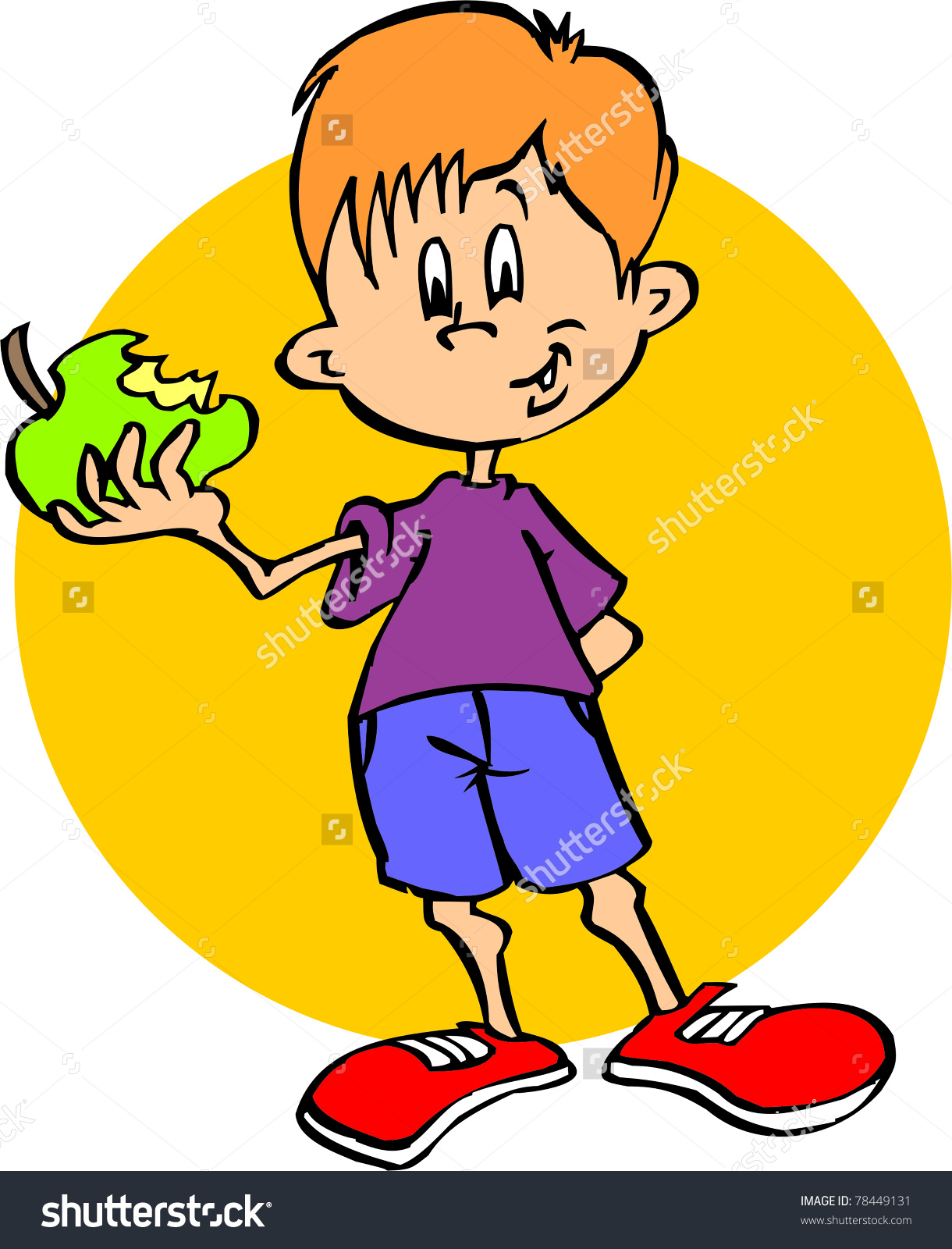 Child eating free download. Mango clipart kid