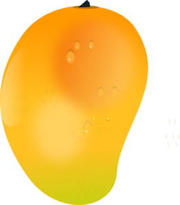 mango clipart orange