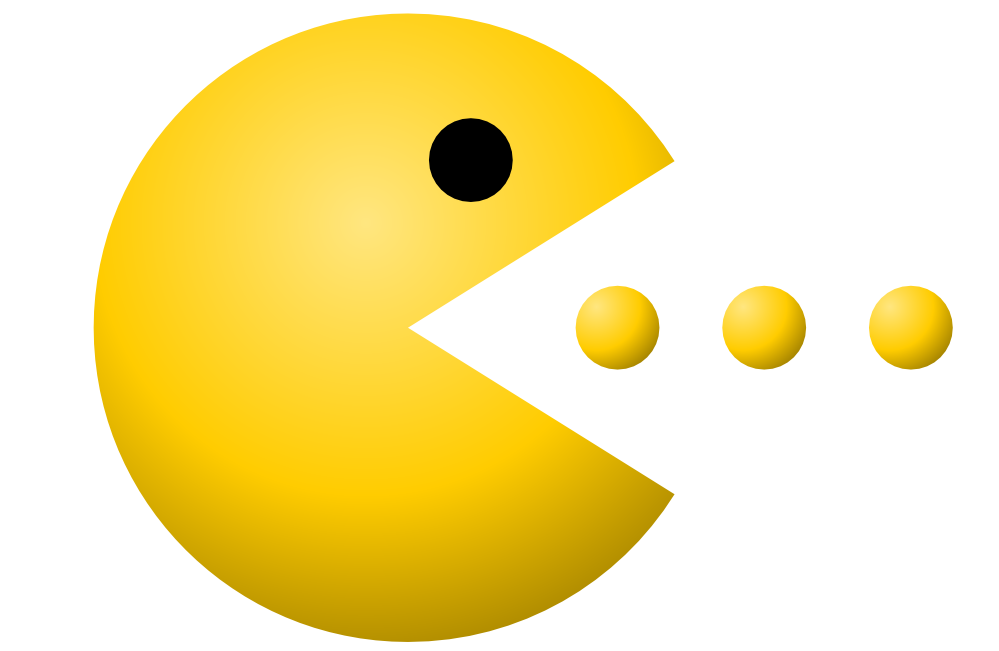 Pacman clipart black and white. Clipartist net search results