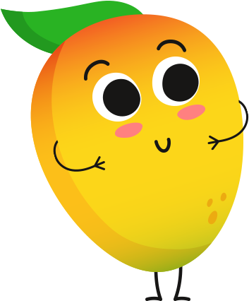 mango clipart smiley