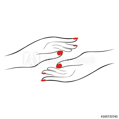 manicure clipart female hand