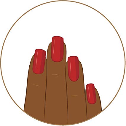 Manicure clipart finger nail. Amazon com pretty tanned