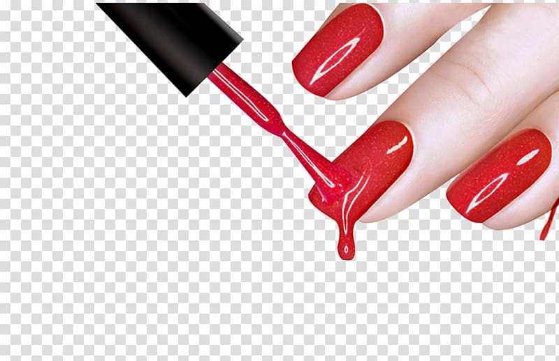 Nails clipart polished nail. Red manicure gel polish