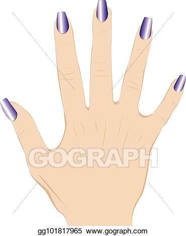 manicure clipart long nail