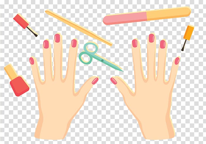 manicure clipart painted nail