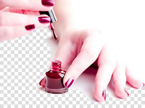 manicure clipart red nails