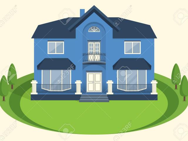 mansion clipart big object