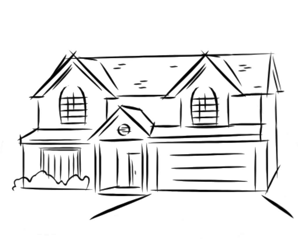 Mansion clipart double story house. Floor two line drawings