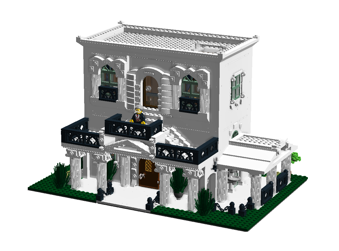 Lego ideas product neoclasical. Mansion clipart double story house
