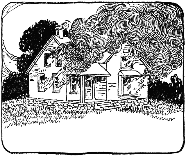 Two on fire etc. Mansion clipart double story house