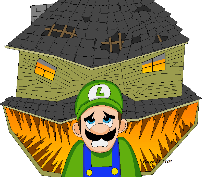 Luigi s new by. Mansion clipart green house