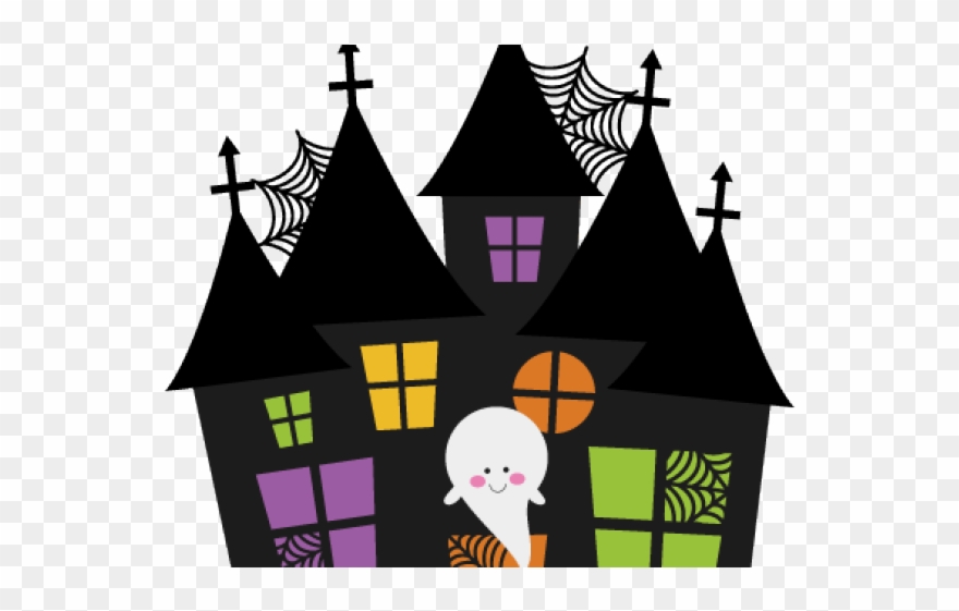 Mansion clipart huge mansion. Haunted large cute house