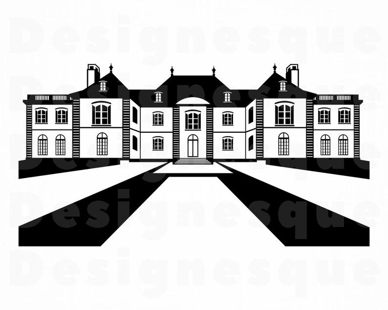mansion clipart luxurious