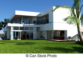 mansion clipart luxurious