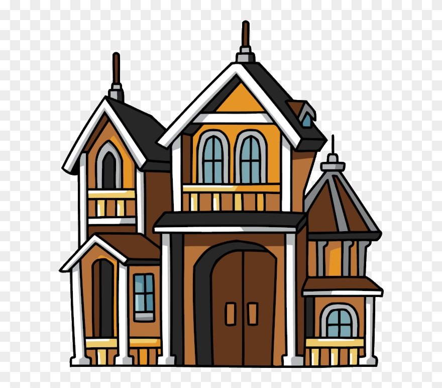 mansion clipart roof house