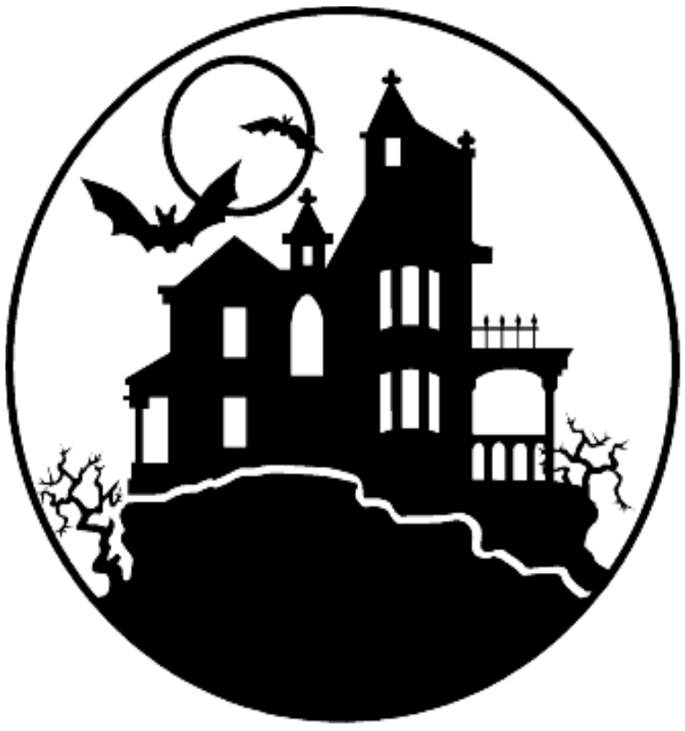 Mansion clipart scary. Free horror house cliparts