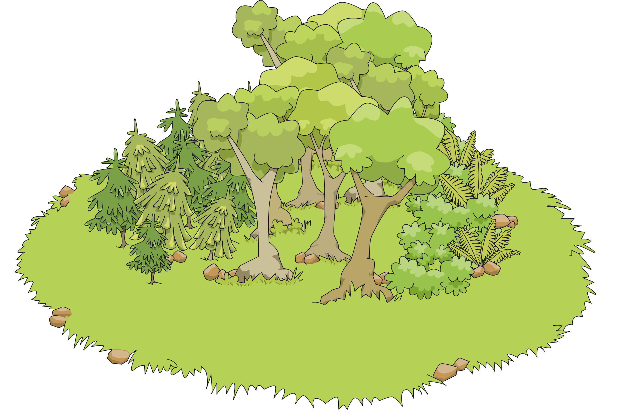 map clipart forest map