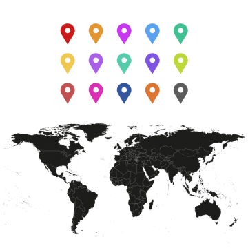 map clipart global map