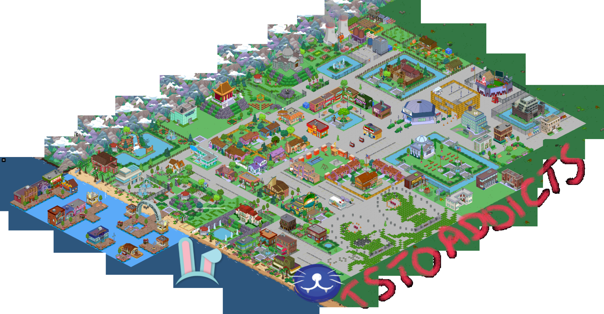 Map clipart town layout. Addicts how to stitch