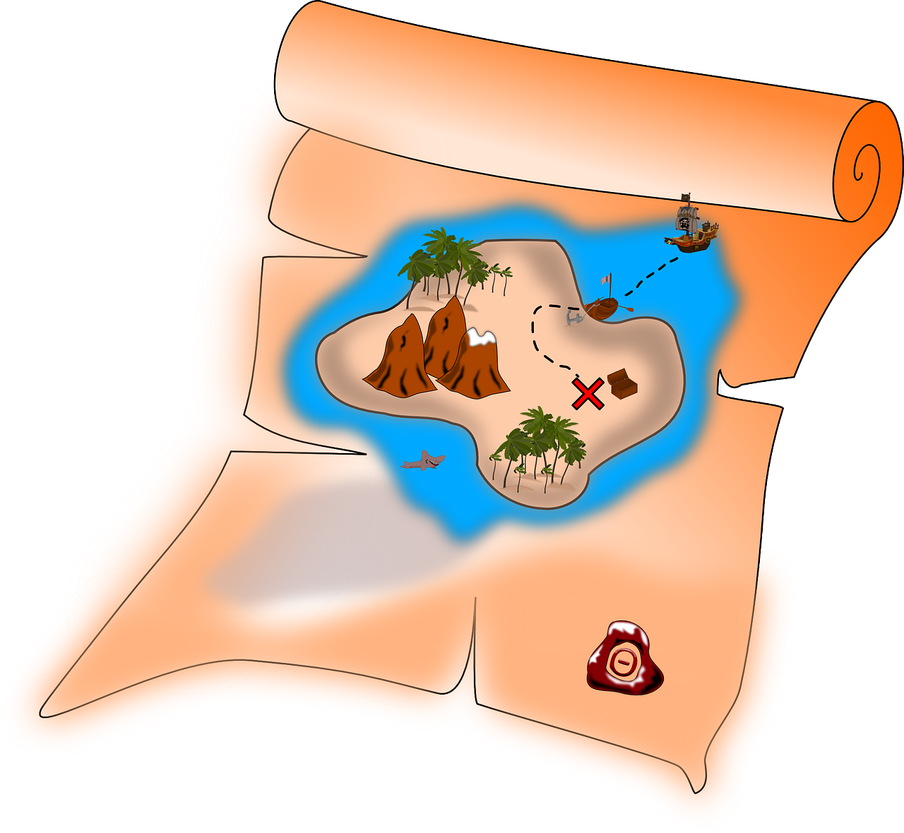 maps clipart camp map